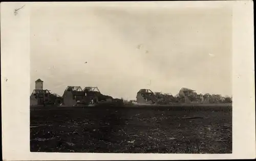 Foto Ak Oppau Ludwigshafen am Rhein, Explosion des Oppauer Stickstoffwerkes, BASF, 1921