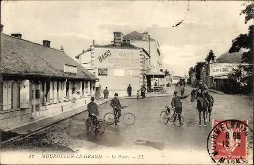 Ak Mourmelon le Grand Marne, Le Poste