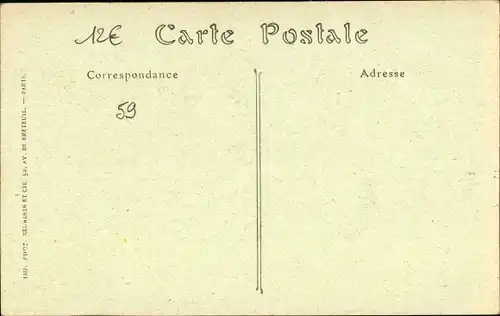 Ak Hondschoote Nord, Das Rathaus