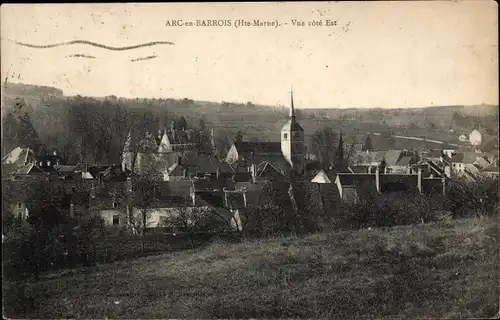 Ak Arc en Barrois Haute Marne, Vue cote Est