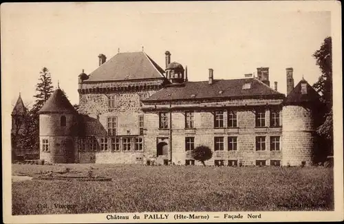 Ak Le Pailly Haute Marne, Chateau, Facade Nord