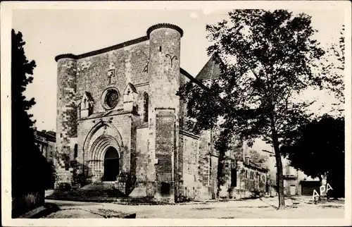 Ak Mézin Lot et Garonne, Kirche St. Jean