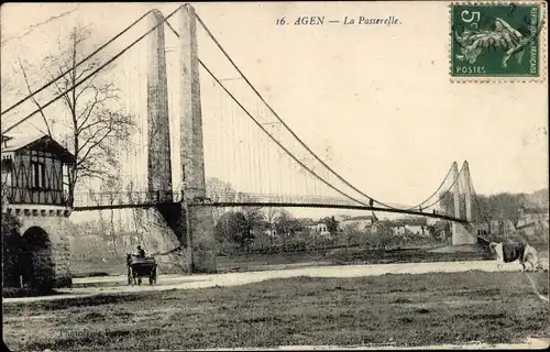 Ak Agen Lot et Garonne, La Passerelle