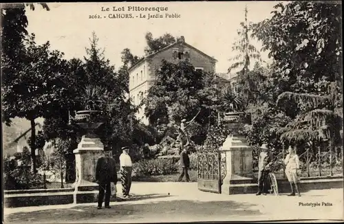 Ak Cahors Lot, Der öffentliche Garten