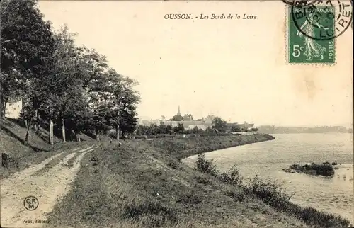 Ak Ousson sur Loire Loiret, Les Bords