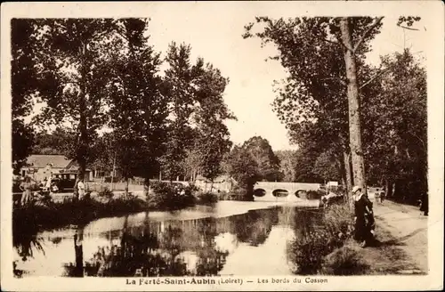 Ak La Ferté Saint Aubin Loiret, Les bords du Cosson