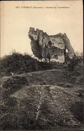 Ak Vimarce Mayenne, Ruinen von Courtllieru