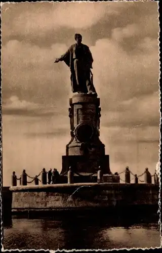 Ak Port Said Ägypten, Lessep Statue