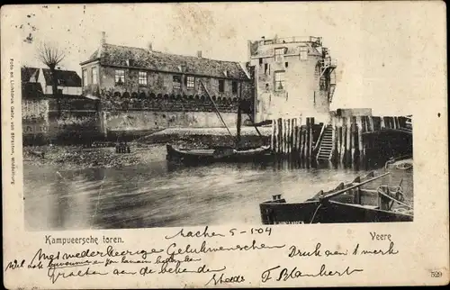 Ak Veere Zeeland Niederlande, Kampueersche toren