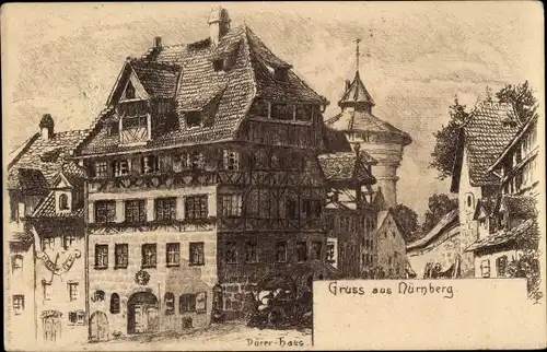 Künstler Ak Nürnberg in Mittelfranken Bayern, Dürer-Haus