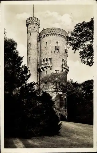Ak Babelsberg Potsdam, Schloss Babelsberg, Turm