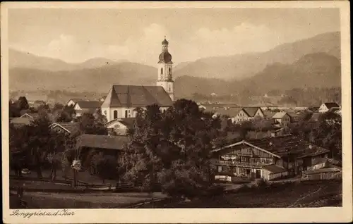 Ak Lenggries in Oberbayern, Ortsansicht