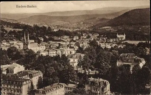 Ak Baden Baden am Schwarzwald, Gesamtansicht