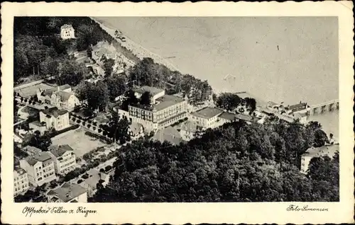 Ak Ostseebad Sellin auf Rügen, Luftaufnahme