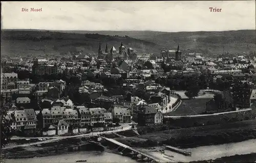 Ak Trier an der Mosel, Ortsansicht, Mosel
