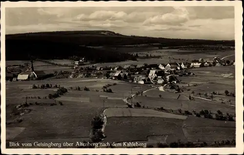 Ak Altenberg im Erzgebirge, Blick vom Geisingberg, Kahleberg