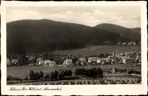 Ak Tabarz im Thüringer Wald, Teilansicht, Schwimmbad