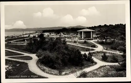 Ak Ostseebad Baabe auf Rügen, Park, Pavillon