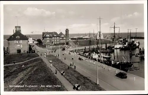 Ak Nordseebad Cuxhaven, alter Hafen