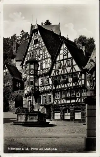 Ak Miltenberg am Main Unterfranken, Marktplatz