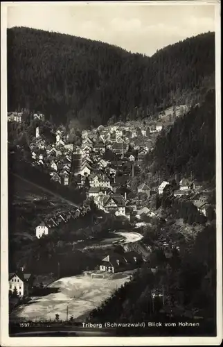 Ak Triberg Schwarzwald, Blick vom Hohnen