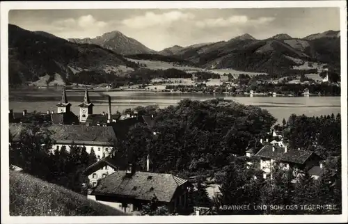 Ak Tegernsee in Oberbayern, Schloss, Abwinkel