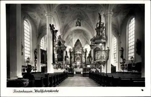 Foto Ak Tuntenhausen in Oberbayern, Wallfahrtskirche, Kanzel. Altar