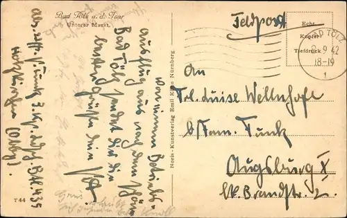 Ak Bad Tölz in Oberbayern, unterer Markt