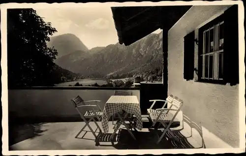 Ak Thumsee Karlstein Bad Reichenhall Oberbayern, Bernerlehen, Terrasse