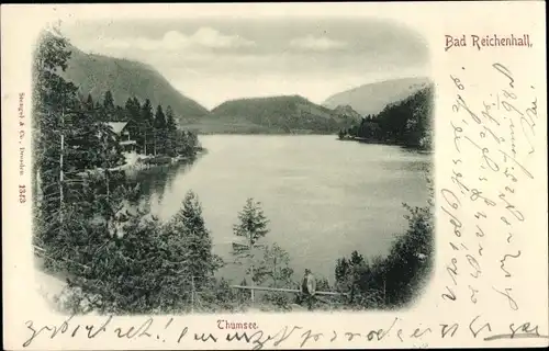 Ak Thumsee Karlstein Bad Reichenhall Oberbayern, Panorama