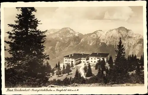 Ak Bad Reichenhall in Oberbayern, Predigtstuhl, Predigtstuhlbahn, Berghotel