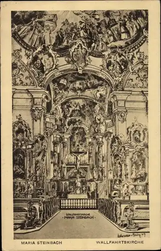 Ak Maria Steinbach Legau im Unterallgäu Schwaben, Wallfahrtskirche