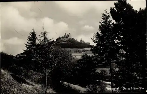 Ak Rimbach Bornhagen im Eichsfeld, Burg Hanstein