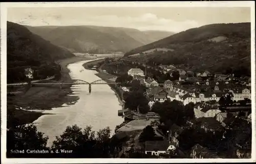 Ak Bad Karlshafen an der Oberweser Hessen, Gesamtansicht