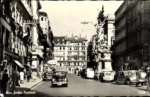 Ak Wien 1 Innere Stadt, Graben, Pestsäule