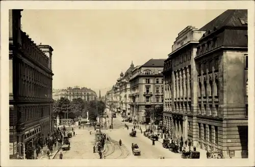 Ak Wien 1 Innere Stadt, Schottengasse, Blick auf Währingerstraße