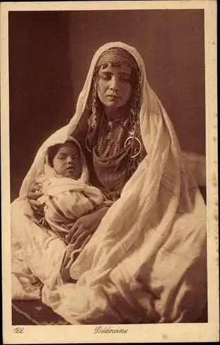 Ak Maghreb, Arabische Mutter mit Kind
