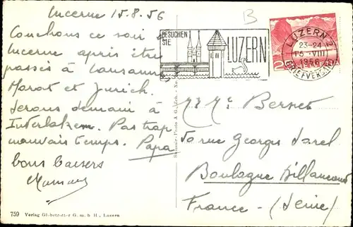 Ak Luzern Stadt Schweiz, Gesamtansicht, Rigi, Fliegeraufnahme