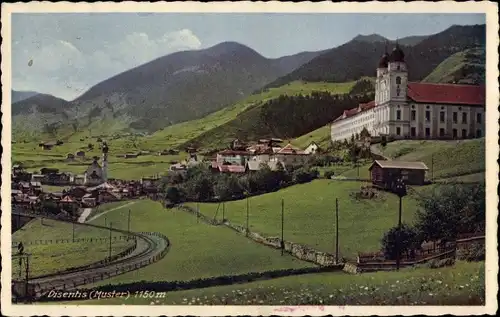 Ak Disentis Kt. Graubünden, Panorama