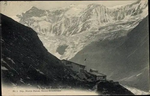 Ak Grindelwald Kanton Bern, Bäregg mit Viescherwand