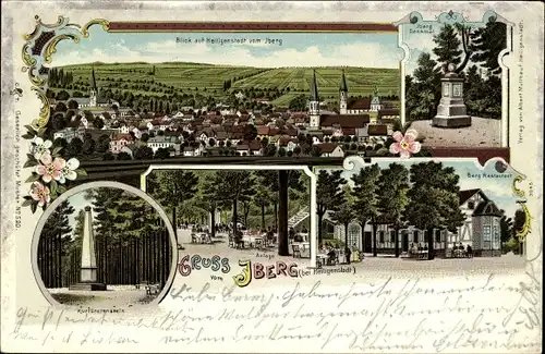 Litho Heilbad Heiligenstadt Eichsfeld Thüringen, Iberg, Denkmal, Restaurant