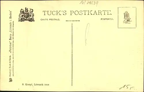 Ak Lörrach in Baden, Marktplatz