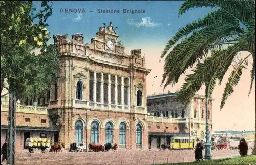 Ak Genova Genua Liguria, Stazione Brignole