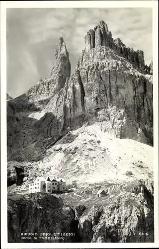 Ak Torri di Vajolet Vajolettürme Rosengarten Dolomiten Südtirol, Hotel