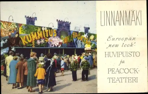 Ak Helsinki Helsingfors Finnland, Linnanmäki, Freizeitpark, Besucher