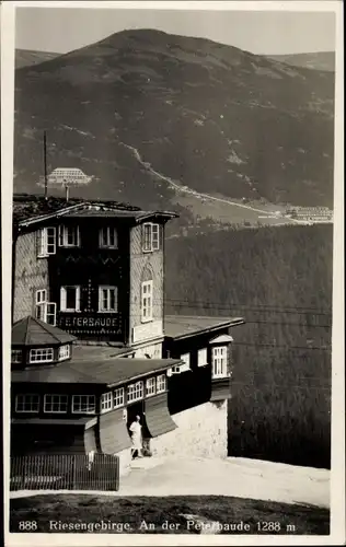 Ak Spindleruv Mlýn Spindlermühle Riesengebirge Region Königgrätz, Peterbaude, Petrova bouda