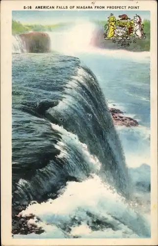 Ak Niagara Falls Ontario Kanada, American Falls of Niagara from Prospect Point