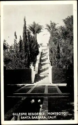 Ak Santa Barbara Kalifornien USA, Gillespie Residence, Montecito