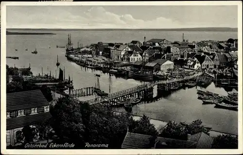 Ak Ostseebad Eckernförde, Totalansicht