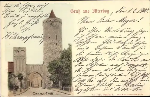 Ak Jüterbog in Brandenburg, Zinnaer Tor